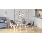 Стул обеденный Polini Home Amsterdam SM, цвет светло-серый/белый - Фото 9