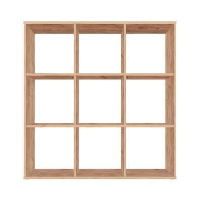 Стеллаж кубический Polini Home Smart, 9 секций, 1037×290×1069 мм, цвет дуб крафт золотой
