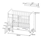 Кроватка детская Фея 702, цвет графит-белый - Фото 21