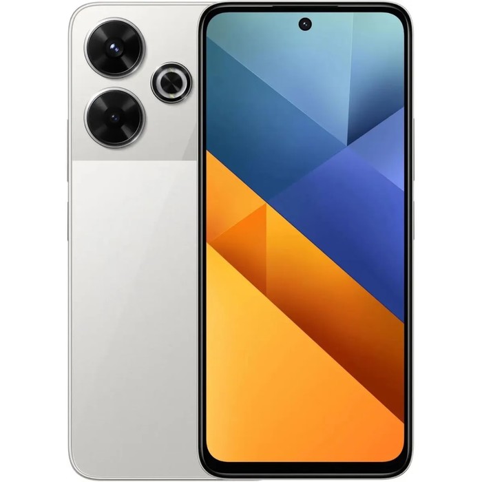 

Смартфон Xiaomi POCO M6, 6.79", 8Гб, 256Гб, 108 Мп, 2 Мп, 2 Sim, NFC, 5030мАч, серебристый
