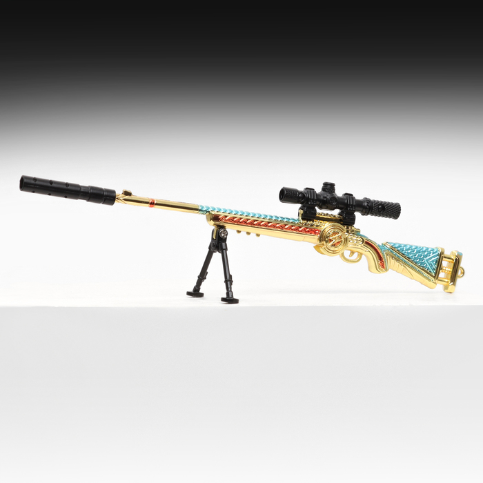 Макет оружия «Сувенирная снайперская винтовка. Gold Dragon», 26 см - Фото 1