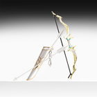 Макет оружия «Сувенирный лук Геншин», подвесной, брелок, 26 см, золотой - Фото 1