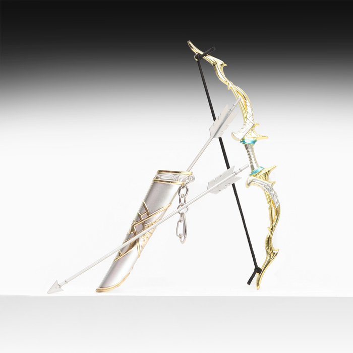 Макет оружия «Сувенирный лук Геншин», подвесной, брелок, 26 см, золотой - Фото 1