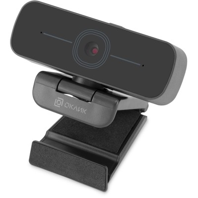 Камера Web Оклик OK-C001FH, 2 Мп, 1920×1080, USB 2.0, с микрофоном, чёрная