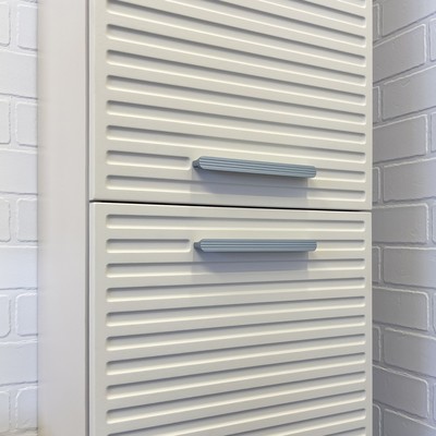 Шкаф – колонна для ванной комнаты Comforty «Касабланка – 35», 350×300×1600 мм, цвет серый шёлк