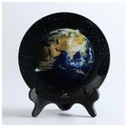 Тарелка РОСКОСМОС х ONLYTOP, d=23 см, чёрная - Фото 1