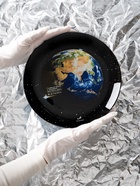 Тарелка РОСКОСМОС х ONLYTOP, d=23 см, чёрная - Фото 1