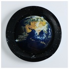 Тарелка РОСКОСМОС х ONLYTOP, d=23 см, чёрная - Фото 5