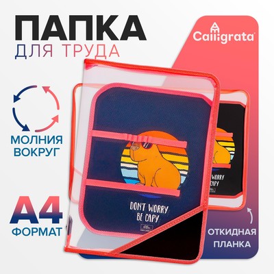 Папка для труда, А4, пластиковая, 23×32.5×2.5 см, Be capy