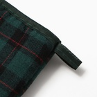 Варежка-прихв. Этель Клетка цв.зеленый 26*16см, 100%п/э - фото 25545798