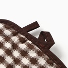 Кухонный набор «Этель. Мозаика»: прихватка, варежка-прихватка, коричневый - Фото 4