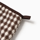 Варежка - прихватка «Этель. Мозаика», 26×16 см, коричневая - Фото 3