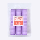 Бигуди «Липучка», d = 2,5 см, 6 см, 6 шт, цвет фиолетовый - Фото 3