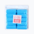 Бигуди с фиксатором, d=2.5 см, 5.7 см, 10 шт., цвет голубой - Фото 4