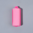 Бигуди с фиксатором, d=2.5 см, 5.7 см, 10 шт., цвет розовый - Фото 3