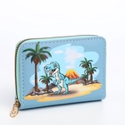 Кошелёк детский Выбражулька «Дино», на молнии, голубой - Фото 3