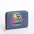 Кошелёк детский на молнии Выбражулька «Динозавр», тёмно-синий - Фото 3