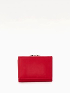 Кошелёк женский на кнопке, 10.5×3×8.5 см, однотонный, красный - Фото 7