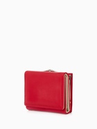 Кошелёк женский на кнопке, 10.5×3×8.5 см, однотонный, красный - Фото 9