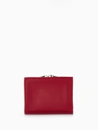 Кошелёк женский на кнопке, 10.5×3×8.5 см, однотонный, бордовый - Фото 8