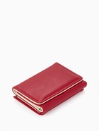 Кошелёк женский на кнопке, 10.5×3×8.5 см, однотонный, бордовый - Фото 6