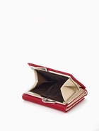 Кошелёк женский на кнопке, 10.5×3×8.5 см, однотонный, бордовый - Фото 4