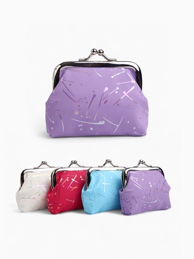 Кошелёк-монетница, на фермуаре, 9×1.5×6.5 см, с перламутровым принтом, МИКС