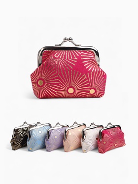 Кошелёк-монетница на фермуаре, 9×1.5×6.5 см, МИКС