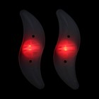 Фонарь велосипедный на спицу, водонепроницаемый, 1 диод, 12.5×3.5×2 см, 2 шт., красный - Фото 6