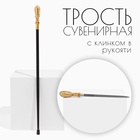Сувенирная трость с клинком 36 см, набалдашник: корона - Фото 2