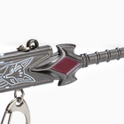 Макет оружия «Сувенирный меч в стиле Геншин», подвесной, брелок, 20 см, серебристый - Фото 5