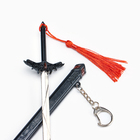 Макет оружия «Сувенирный меч в стиле Геншин», подвесной, брелок, 20 см, чёрный - Фото 6