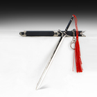 Макет оружия «Сувенирный меч в стиле аниме. Отвага», подвесной, брелок, 21 см, чёрный - Фото 2