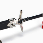 Макет оружия «Сувенирный меч в стиле аниме. Отвага», подвесной, брелок, 21 см, чёрный - Фото 4