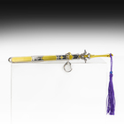 Макет оружия «Сувенирный меч в стиле Геншин», подвесной, брелок, 21 см, золотой с фиолетовым - Фото 3