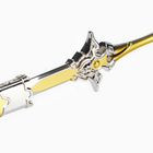 Макет оружия «Сувенирный меч в стиле Геншин», подвесной, брелок, 21 см, золотой с фиолетовым - Фото 5