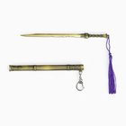 Макет оружия «Сувенирный меч в стиле аниме. Удар», подвесной, брелок, 20 см, золотой с фиолетовым - Фото 4