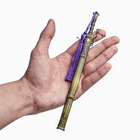 Макет оружия «Сувенирный меч в стиле аниме. Удар», подвесной, брелок, 20 см, золотой с фиолетовым - Фото 7