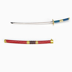 Макет оружия «Сувенирная катана Зоро», 24 см, красная - Фото 4