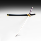 Макет оружия «Сувенирная катана Зеницу», 24 см, чёрная с сиреневым - Фото 2