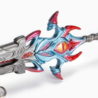 Макет оружия «Сувенирный меч Асура», подвесной, брелок, 21 см, серебристый с красным - Фото 6