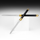 Макет оружия «Сувенирные мечи парные 2в1. Китайские», 51 см, чёрный с золотом - Фото 1