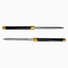 Макет оружия «Сувенирные мечи парные 2в1. Китайские», 51 см, чёрный с золотом - Фото 3