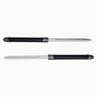 Макет оружия «Сувенирные мечи парные 2в1. Китайские», 51 см, чёрный с серебром - Фото 3