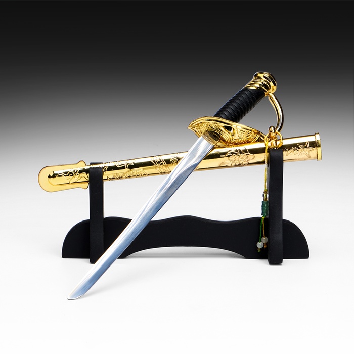 Макет оружия «Сувенирная сабля на подставке. Мини», подарочный набор, 24 см - Фото 1