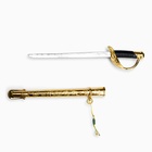 Макет оружия «Сувенирная сабля на подставке. Мини», подарочный набор, 24 см - Фото 3