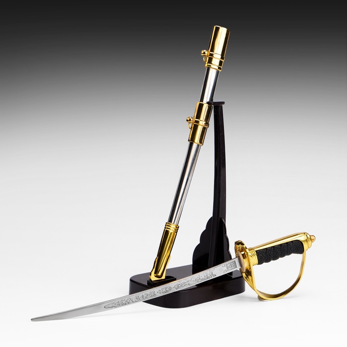 Макет оружия «Сувенирная сабля на подставке. Элит», подарочный набор, 25 см - Фото 1