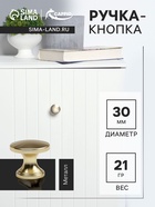 Ручка-кнопка CAPPIO RK148, d=30 мм, цвет сатиновое золото - фото 53396293