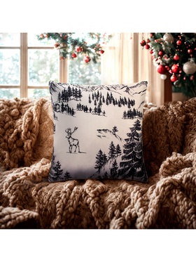 Наволочка декоративная новогодняя «Этель. Winter landscape» 50×50 см, поплин, 100% хлопок