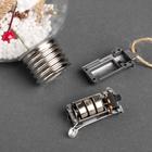 УЦЕНКА Набор ёлочных шаров «Зимний лес», 3 шт, d=8 см, 1 LED, от батареек, свечение белое - Фото 8